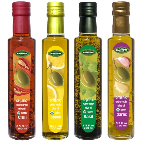 Olive Oil Gift Set- Garlic, Basil, Chili, EVOO-image